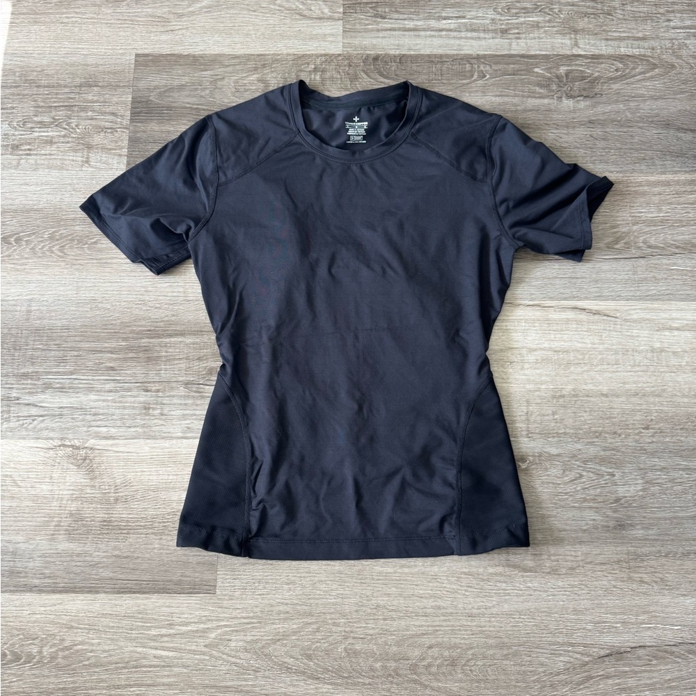 Tommy Cooper compression short sleeve black top Large L